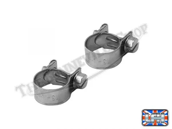 70 6848 03 Triumph Twins Correct Type Herringbone 9 16 Oil Line Clamps
