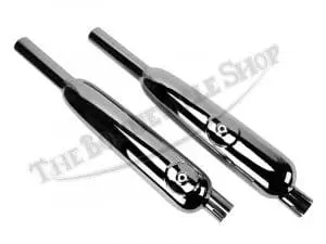 Triumph 500 650 Tr6C T100C Trophy Silencer / Muffler Set (2) 1967-68 Pn# 70-6974 70-6975 E6974 E6975 3 70 6974 70 6975 02 Triumph 650 Tr6C Trophy Silencer Muffler Set 1967 68