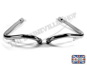 1967-68 Triumph T100 500 Exhaust Pipe Set Unbalanced Pn# 70-7637 And 70-7638 E7637 E7638 3 Triumph T Unbalanced Exhaust