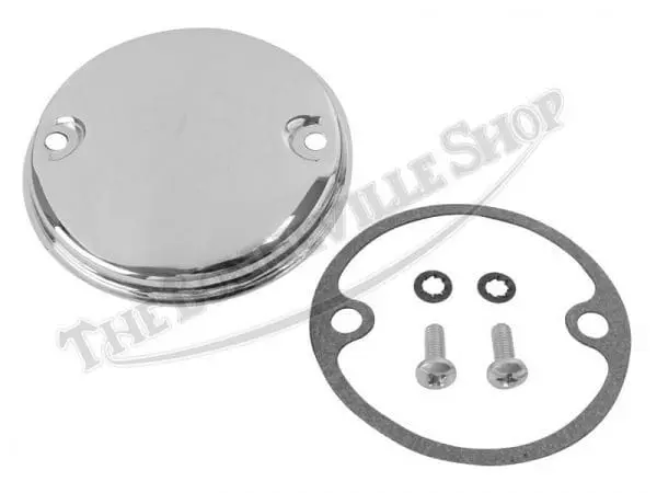 70 8737 Kit 01 Triumph 250 500 650 750 Twins Chrome Points Cover With Hardware Gasket