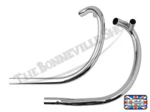 Bsa A50 A65 Lightning Thunderbolt Uk Exhaust Pipe Set 1969-70 Pn# 70-9127 70-9130 3 Bsa A A Lightning Thunderbolt Uk Exhaust Pipe Set