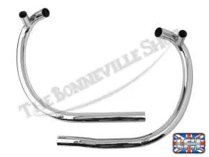 Bsa A50 A65 Lightning Thunderbolt Uk Exhaust Pipe Set 1969-70 Pn# 70-9127 70-9130 5 Bsa A A Lightning Thunderbolt Uk Exhaust Pipe Set