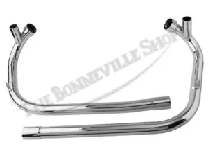Triumph 650 T120 Tr6R Balanced Exhaust Pipe Set 1969-70 Uk Made Pn# 70-9363 70-9364 E9363 E9364 4 70-9363 70-9364 01 Triumph 1969 70 T120 Tr6 Uk Exhaust Pipe Set 1