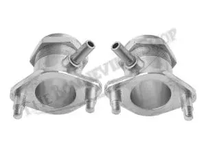 Triumph 650 Bonneville Polished Stainless Inlet Manifolds 1969-72 Pn# 70-9550 S 70-9551 S 4 S Triumph Bonneville Polished Stainless Inlet Manifolds