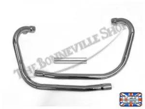 Triumph 1971 650 Oil In Frame Exhaust Pipe Set W/ Balance &Amp; Crossover Pipe Pn# 71-2753 71-2756 70-9888 3 71 2753 71 2756 01 1971 72 T120 Exhaust Pipes Master 1