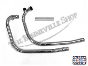 Triumph 1971 650 Oil In Frame Exhaust Pipe Set W/ Balance &Amp; Crossover Pipe Pn# 71-2753 71-2756 70-9888 4 71 2753 71 2756 02 1971 72 T120 Exhaust Pipes Master 1