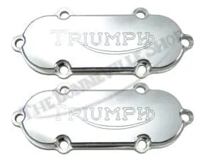 B B Triumph T Billet Tappet Covers With Laser Logo