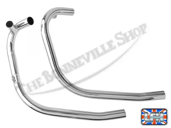 71 3755 71 3758 02 TRIUMPH 750 TWIN T140 TR7 UK EXHAUST PIPE SET FITS 1973 79 1