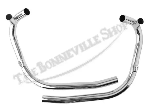 Triumph 750 Twin T140 TR7 UK Exhaust Pipe Set Fits 1973-79 PN# 71-3755 71-3758