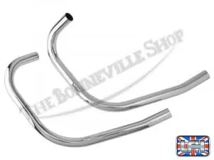 Triumph 750 Unit T140 Tr7 Uk Exhaust Pipe Set Unbalanced Fits 1973-79 Pn# 71-3755 And 71-3758 Un 3 71 3755 Un 71 3758 Un 02 Triumph 750 Unit T140 Tr7 Uk Exhaust Pipe Set Unbalanced 1973 79