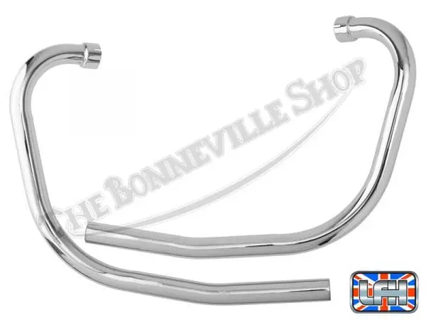 71 7507 71 7508 UN 02 Triumph 750 Unit T140 TR7 UK Exhaust Pipe Set Fits 1973 82