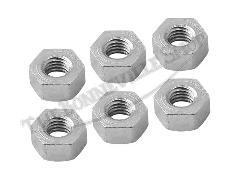 Triumph 500 650 Rocker Box / Front Fender / Etc 1/4 X 26 Nuts (6) Pn# 82-0879 F879 3 82 0879 03 Triumph 500 650 Rocker Box Front Fender 1 4 X 26 Nuts