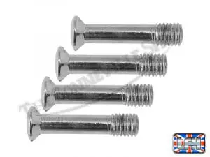 Triumph Twins Chrome Parcel Grid / Tank Rack Screw Set (4) Pn# 82-2936 3 82 2936 02 Triumph Twins Chrome Parcel Grid Tank Rack Screw Se