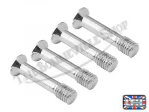 Triumph Twins Chrome Parcel Grid / Tank Rack Screw Set (4) Pn# 82-2936 4 82 2936 03 Triumph Twins Chrome Parcel Grid Tank Rack Screw Se