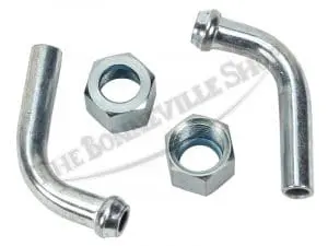82 3335 82 3337 02 Triumph 90 Degree Fuel Pipes With Nuts Set