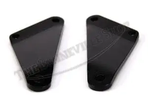 Triumph 350 500 T90 T100 Pillion Footrest Support Hanger Plate Set Pn# 82-5087 82-5088 3 Triumph T Footrest Support Brackets