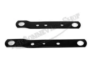 Triumph T120 T100 500 650 Battery Box Mount Strap Set 1963-65 Pn# 82-5328 And 82-5329 4 Triumph Battery Strap Set