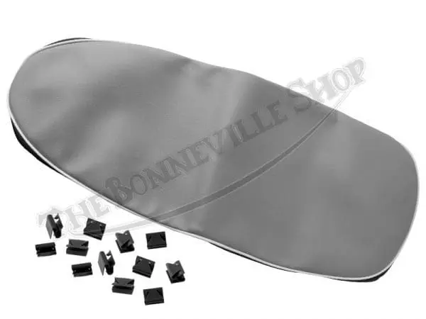 82 5418 60 0697 01 Triumph 3Ta 5Ta T120C 650 Seat Cover Smooth Grey Top Fits 1963 66 And Sprags