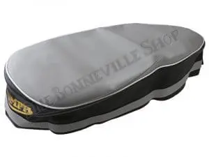 Triumph Seat Cover Grey Top 1960-1966 3Ta 5Ta T100 6T Tr6 T120 W/ Sprags Pn# 82-5418 82-4244 60-0697 3 82 5418 60 0697 02 Triumph 3Ta 5Ta T120C 650 Seat Cover Smooth Grey Top Fits 1963 66 And Sprags