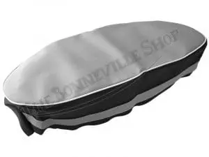 Triumph Seat Cover Grey Top 1960-1966 3Ta 5Ta T100 6T Tr6 T120 W/ Sprags Pn# 82-5418 82-4244 60-0697 4 82 5418 60 0697 03 Triumph 3Ta 5Ta T120C 650 Seat Cover Smooth Grey Top Fits 1963 66 And Sprags