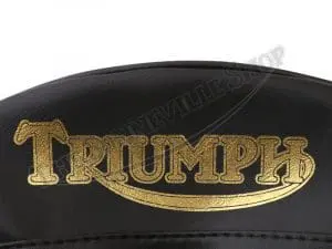 Triumph Seat Cover Black Top T100 6T Tr6 T120 W/ Sprags 1963-66 Pn# 82-5418 A 60-0697 5 82 5418A 60 0697 04 Triumph 3Ta 5Ta T120C 650 Seat Cover Smooth Black Top Fits 1963 With Sprags