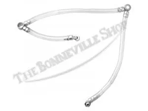 Triumph Bonneville T120 650 Twins Fuel Line Assembly Fits 1963-67 Pn# 82-5462 F5462 3 82 5462 02 Triumph Bonneville T120 650 Twins Fuel Line Assembly Fits 1963 67