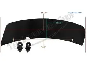 Triumph Norton Bsa Front License Plate Pedestrian Slicer Pn# 82-6470 And 97-0741B 4 B Triumph Norton Bsa Front License Plate Pedestrian Slicer