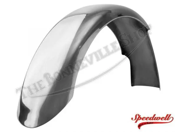 Triumph Plain Edge Rear Fender 82-6967, F6967 Triumph 500 650 Rear Stainless Plain Edge Speedwell Mudguard 1