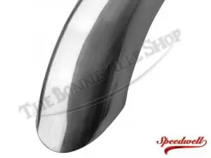 82 6967 02 Triumph 500 650 Rear Stainless Plain Edge Speedwell Mudguard 1
