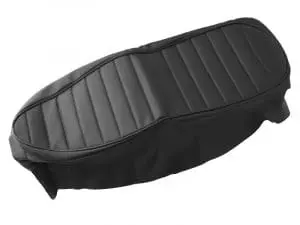 82 7489 60 0697 60 0696 A 02 Triumph T100 T120 Seat Cover Black Ribbed Top Fits 1967 68 With Trim And Sprags