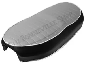 82-7776 Triumph Ribbed Top Seat Grey For 1967 500 And 650