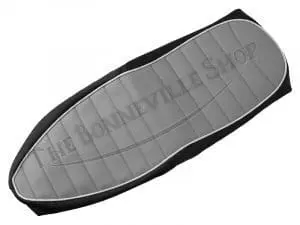 82 7777 01 Triumph T120 650 Seat Cover Grey Top With Ribs Fits 1967 68 1