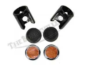 Triumph Bonneville Tiger Trophy 500 And 650 Under Tank Reflector Assemblies Pn# 82-8194A 3 82 8194A 03 Triumph Under Tank Reflector Set