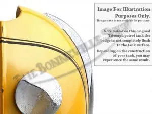 82 9700 Uk 82 9701 Uk 02 Triumph Bonneville Tiger Trophy 500 650 750 Tank Badge Set 1969 79