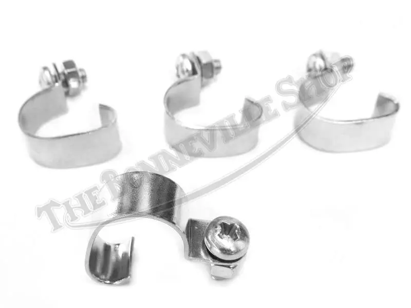 Triumph 500 650 750 Rear Crankcase Breather Hose Clips With Hardware (4) Pn# 83-1615 97-3894-Bc 82-4717-Bc 2 Breather Hose Clamps Master