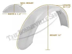 83 1617 07 Triumph T120 Rear Tr6 T120 64 67 Mild Steel Razor Edge Fender Mudguard Speedwell