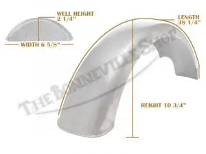 Bsa B50 Rear Mild Steel Bare Speedwell Mudguard / Fender (Not Stainless) Pn# 83-2934 3 83 2934 06 Bsa B50 Rear Mild Steel Bare Speedwell Mudguard