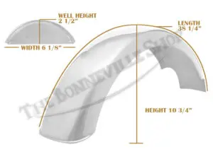 Bsa B50 Rear Stainless Undrilled Speedwell Mudguard / Fender Pn# 83-2934 S 7 83 2934 S 06 Bsa B50 Rear Stainless Undrilled Speedwell Mudguard 1