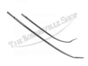 Triumph 1971-73 T120 Bonneville Stainless Tank Trim Pair Pn# 83-3134 83-3135 S 4 83 3134 83 3135 S 03 Stainless Tank Trim 71 73