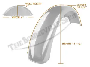 Triumph Tr6 T120 Bsa A65 A70 Rear Mudguard Stainless Speedwell 1971-1973 Pn# 83-3565 S 8 83 3565S 06 650 Tr6 T120 Bsa A65 Stainless Rear Mudguard Fender 1971 73