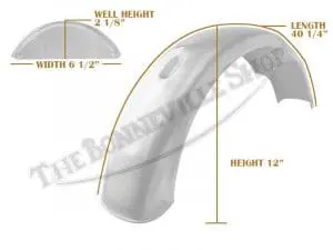 83 3566 06 Triumph T120 Oif 1971 1973 Rear Mild Steel Unpainted Speedwell Mudguard