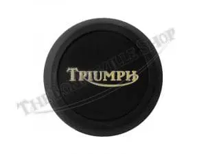 Triumph T140 Bonneville Tr7 Tiger Tank Top Badge And Grommet 1973-79 Pn# 83-8656 And 97-5061 3 83 8656 97 5061 02 Triumph T140 Bonneville Tr7 Tiger Tank Top Badge And Grommet 1973 79