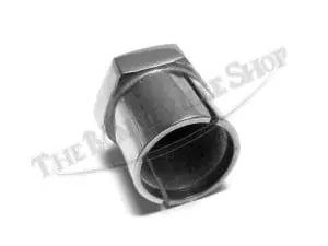 Triumph 500 650 Steering Stem Triple Tree Center Sleeve Nut Chrome 26Tpi Pn# 97-0405 W 4 Triumph Triple Tree Sleeve Nut 97-0405 W Triumph Blind Steering Stem Nut Tpi