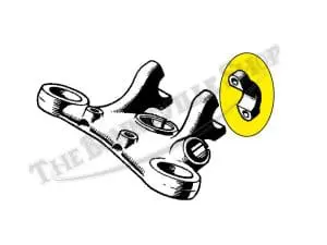 Triumph Tr6C T100C T120Tt Rigid Mount Top Yoke Handlebar Clamp(S) Pn# 97-0722 H722 5 Triumph C Model Handlebar Clamp