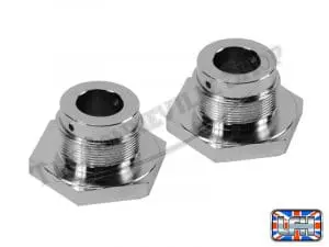 97 1065 03 Triumph Pre Unit Chrome Fork Top Nuts Pair