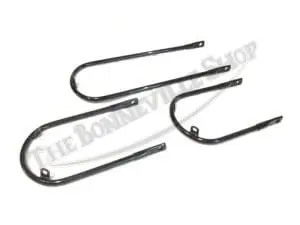 Triumph 500 650 Front Fender Stay Set Black 1966-68 Pn# 97-1678 97-1681 97-1683 3 Triumph Black Mudguard Stay Set