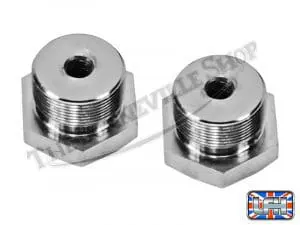 Bsa A50 A65 B44 B25 Triumph Tr25 Chrome Fork Top Nuts (2) 20Tpi Pn# 41-5146 41-5129 97-2652 4 97 2652 03 Triumph Tr25 Bsa B25 Fork Top Nuts Pair Chrome