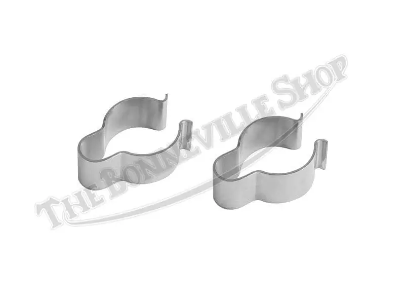 Triumph Norton Bsa Ajs Matchless 7/8-Inch Handlebar Chrome Wiring Clips Pn# 97-4112 H4112 1 97-4112 02 Triumph Norton Bsa Ajs Matchless 7 8 Handlebar Chrome Wiring Clips 1