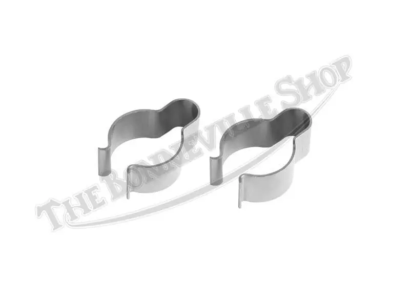 Triumph Norton Bsa Matchless 7/8-Inch Handlebar Stainless Wiring Clips (2) Pn# 97-4112 S H4112 1 97 4112 S 01 Triumph Norton Bsa Matchless 7 8 Handlebar Stainless Wiring Clips 1