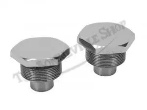 Triumph Bsa 650 Twin 750 Triple 71-72 Bsa B50 Conical Hub S/S Fork Top Nuts 20Tpi Pn# 97-4258 S 3 97 4258 S 01 Triumph Fork Top Nuts Stainless